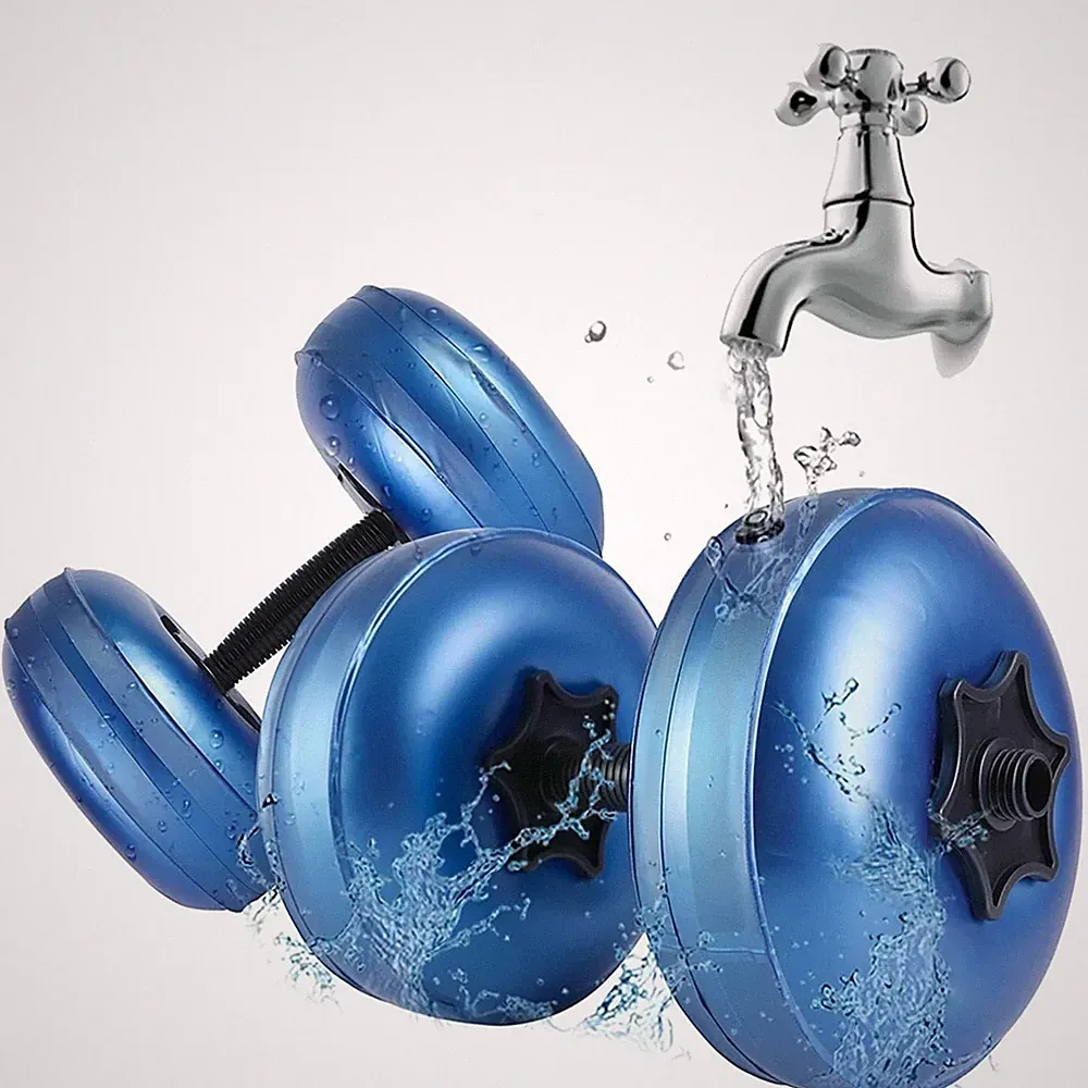 Water Filled Dumbbells Set, Water Filled Weights 2Pcs/Set, Portable Travel We...