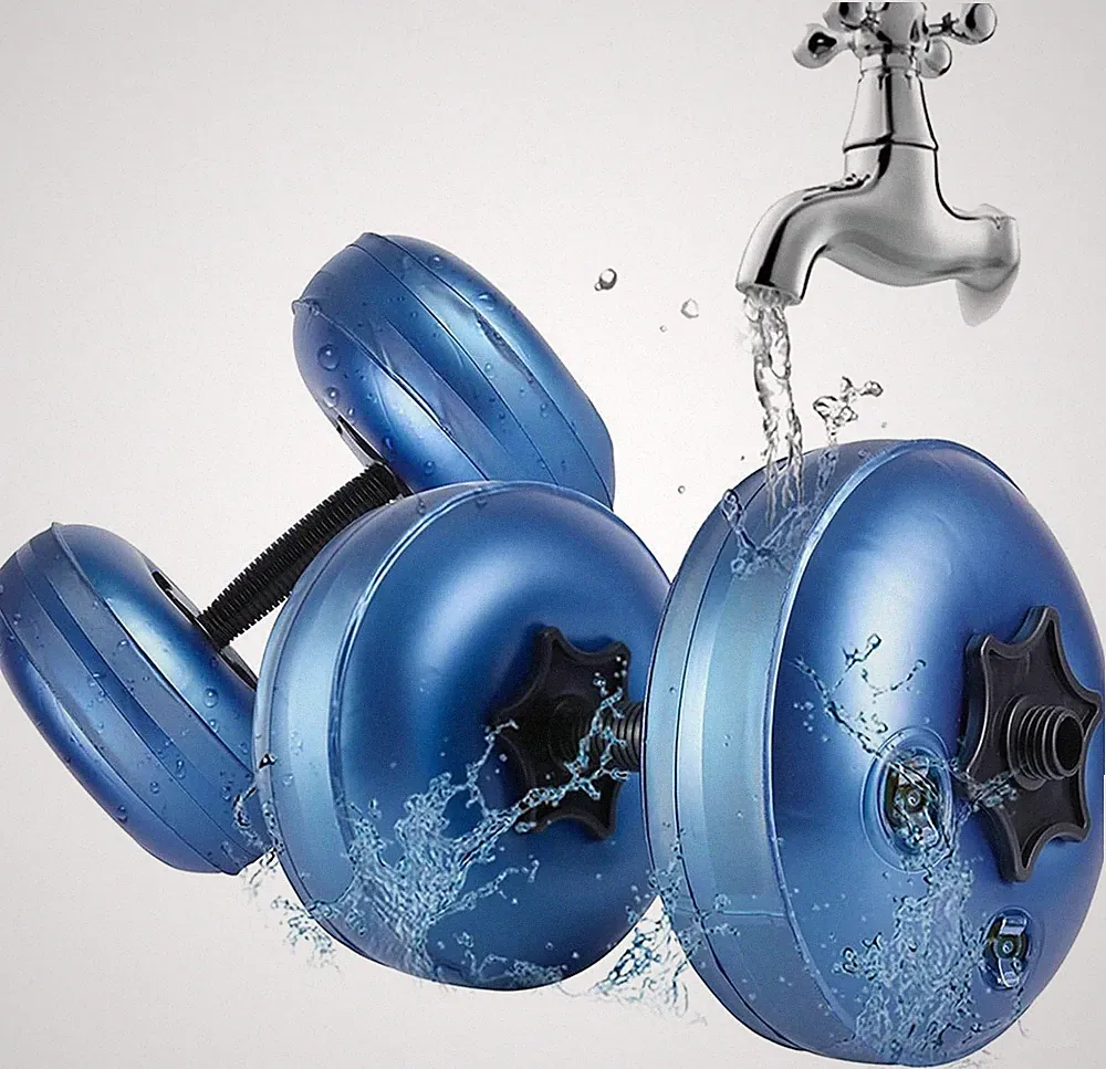Water Filled Dumbbells Set, Water Filled Weights 2Pcs/Set, Portable Travel Weigh