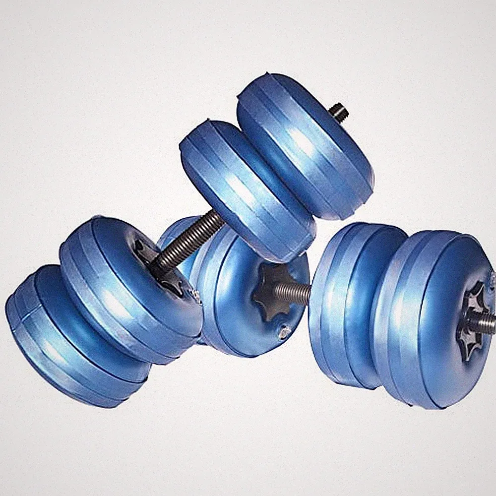 Water Filled Dumbbells Set - Water Filled Weights - Portable Travel Weights -...