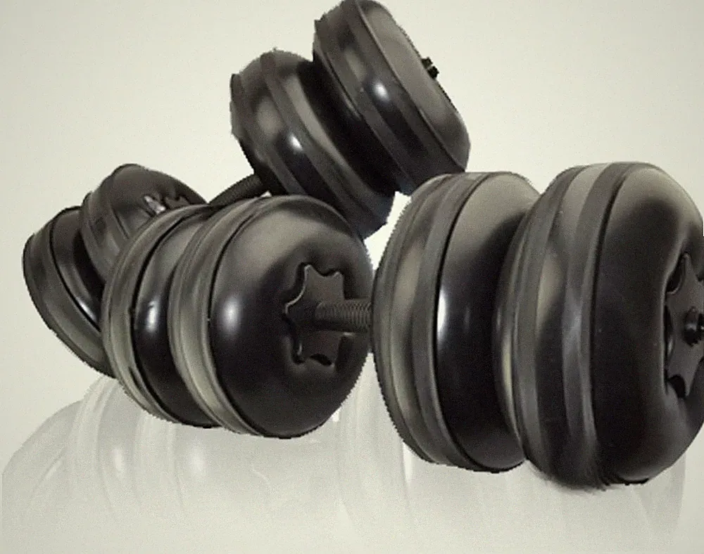 Water Filled Dumbbells Set - Water Filled Weights - Portable Travel Weights - We