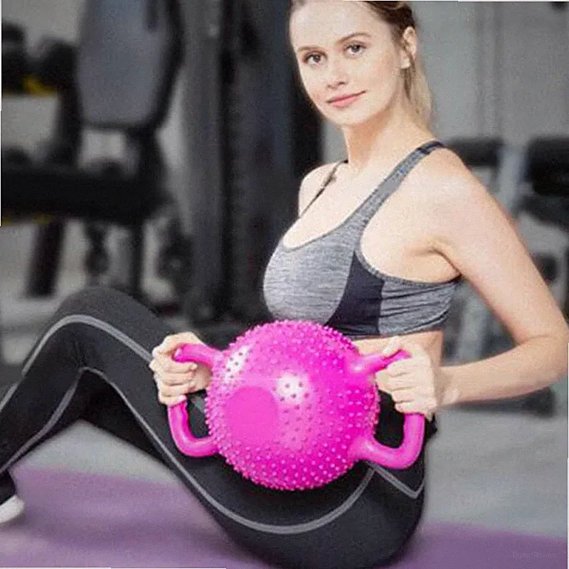Water-Filled Kettlebell Massage Adjustable Dumbbell Pilates Yoga Woman Fitness S