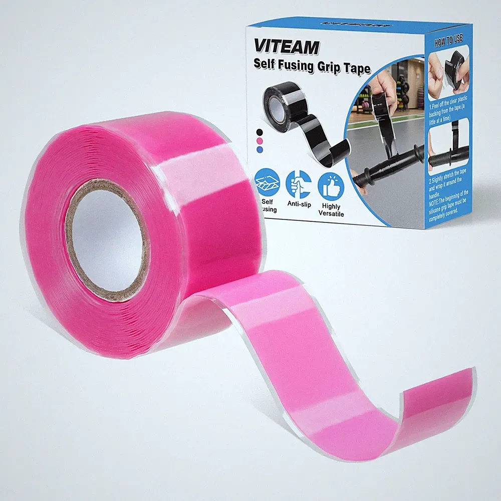 Water-Resistant Silicone Grip Tape for Handles, Pull-Up Bars, Dumbbells & Sports