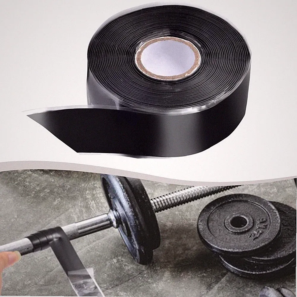Waterproof Silicone Tape for Barbells Dumbbells 2.5cm x 500cm Gym Grade