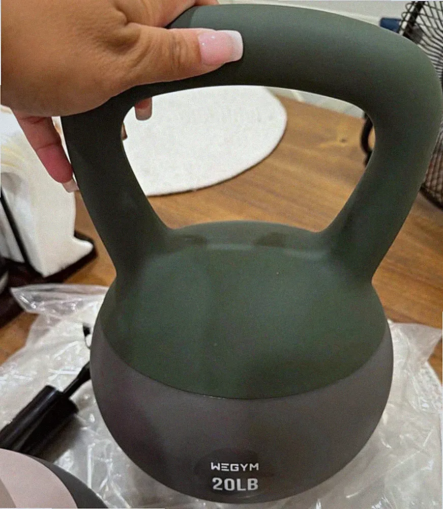 WEGYM Kettlebell Set 3-Pack 10/15/20 lb Ergonomic Handle, Multicolor