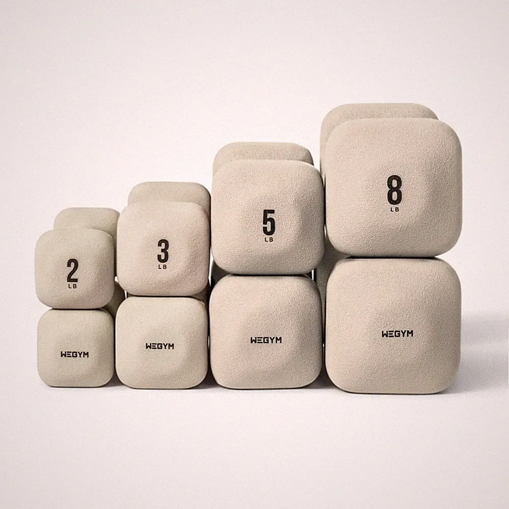 WeGym SafeGrip Anti Slip Square Dumbbells Home Set