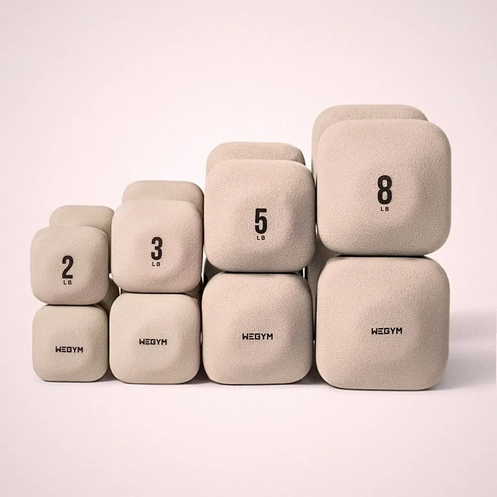WeGym SafeGrip Anti Slip Square Dumbbells Home Set