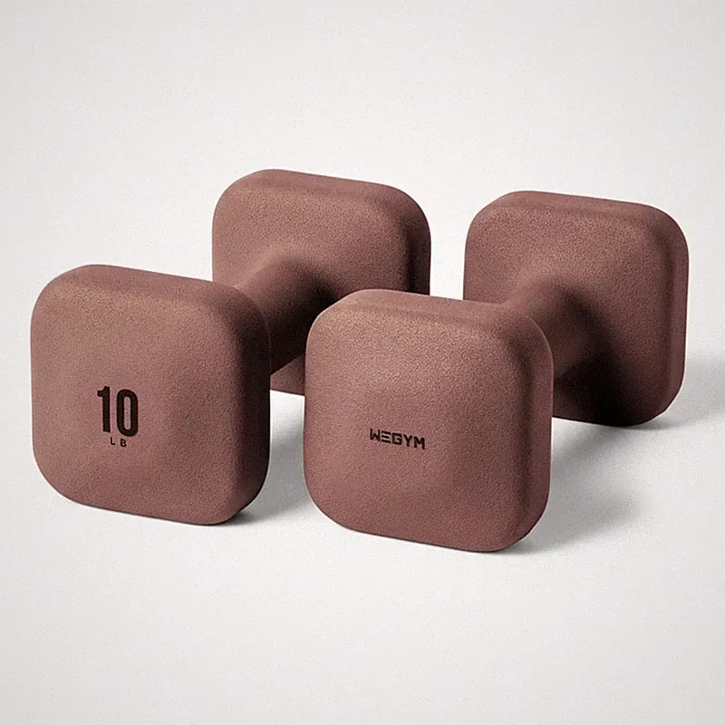 Wegym Safegrip Square Dumbbells Anti Slip Handles Aesthetic Weights For Home
