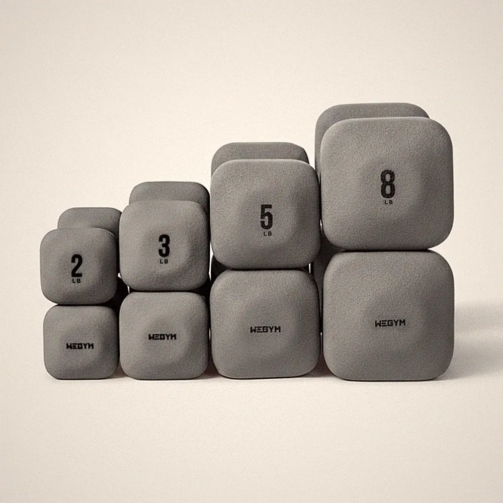 WeGym SafeGrip Square Dumbbells Anti Slip Handles Set
