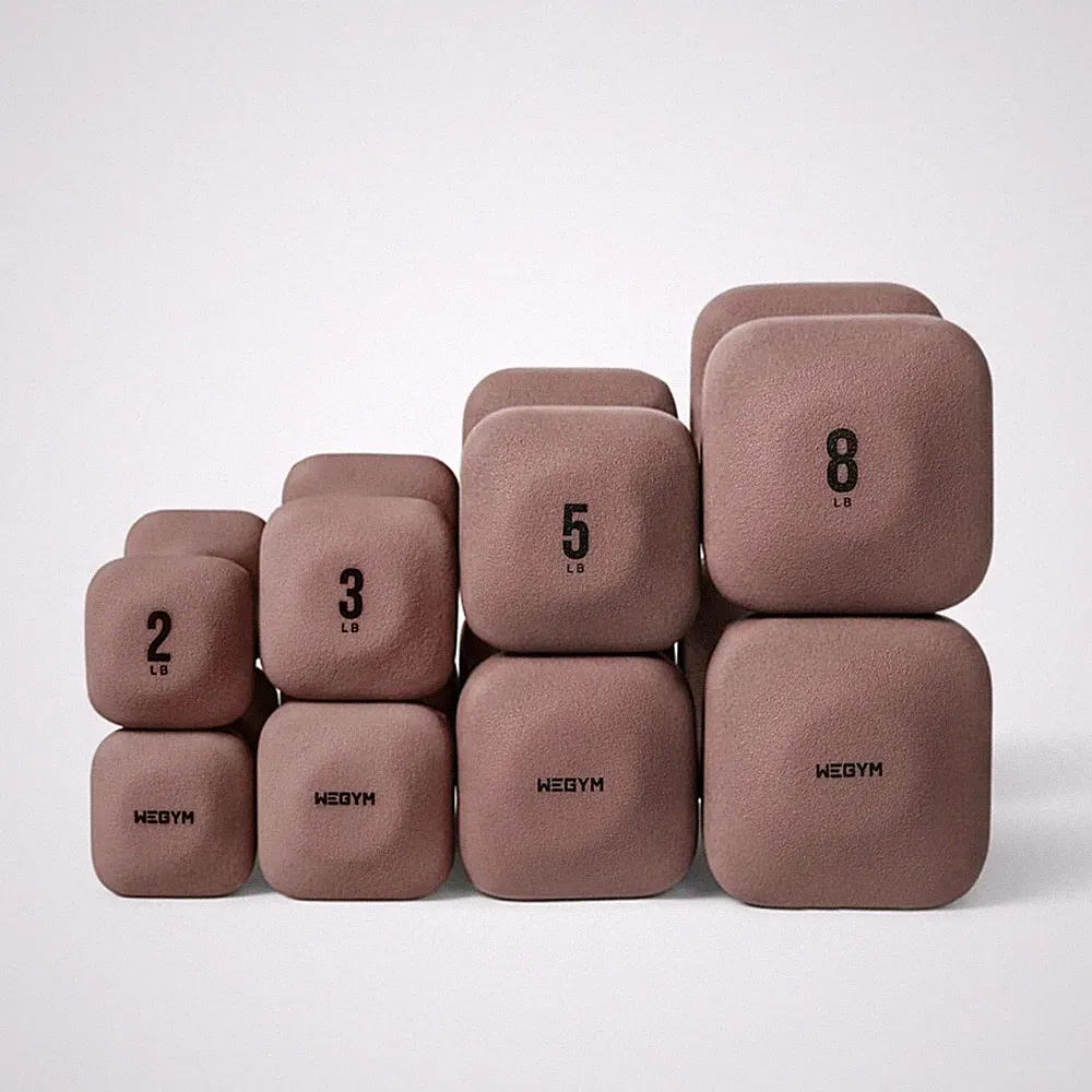 WeGym SafeGrip Square Dumbbells Home Anti Roll Set