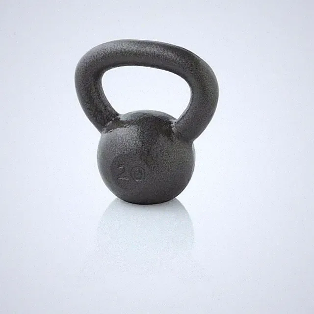 Weider Kettlebell Weight - 20lbs. Hammertone Cast Iron