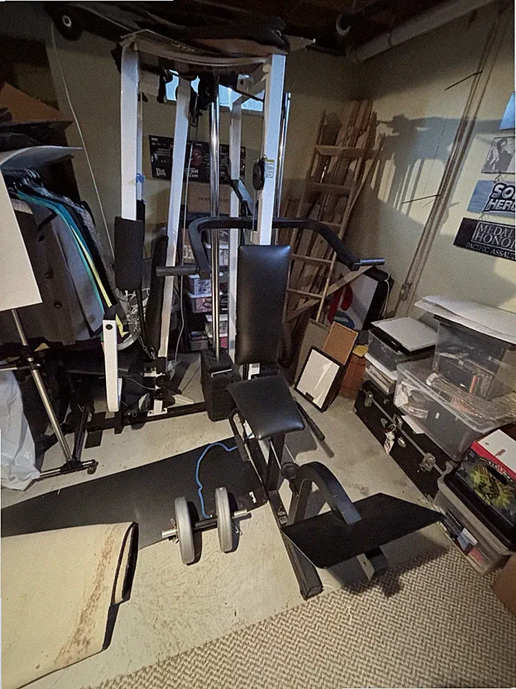 Weider Multi-Station Adjustable Home Gym System with Dumbbells, Metal/Vinyl