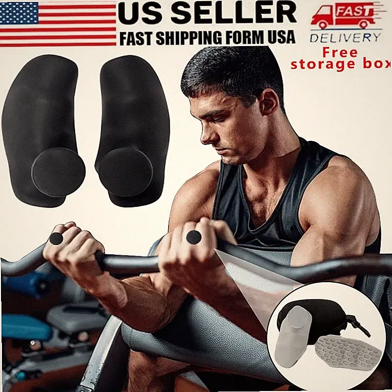 Weight Lifting Grips Bodybuilding Rubber Gym Pads Anti-Slip Workout Protection