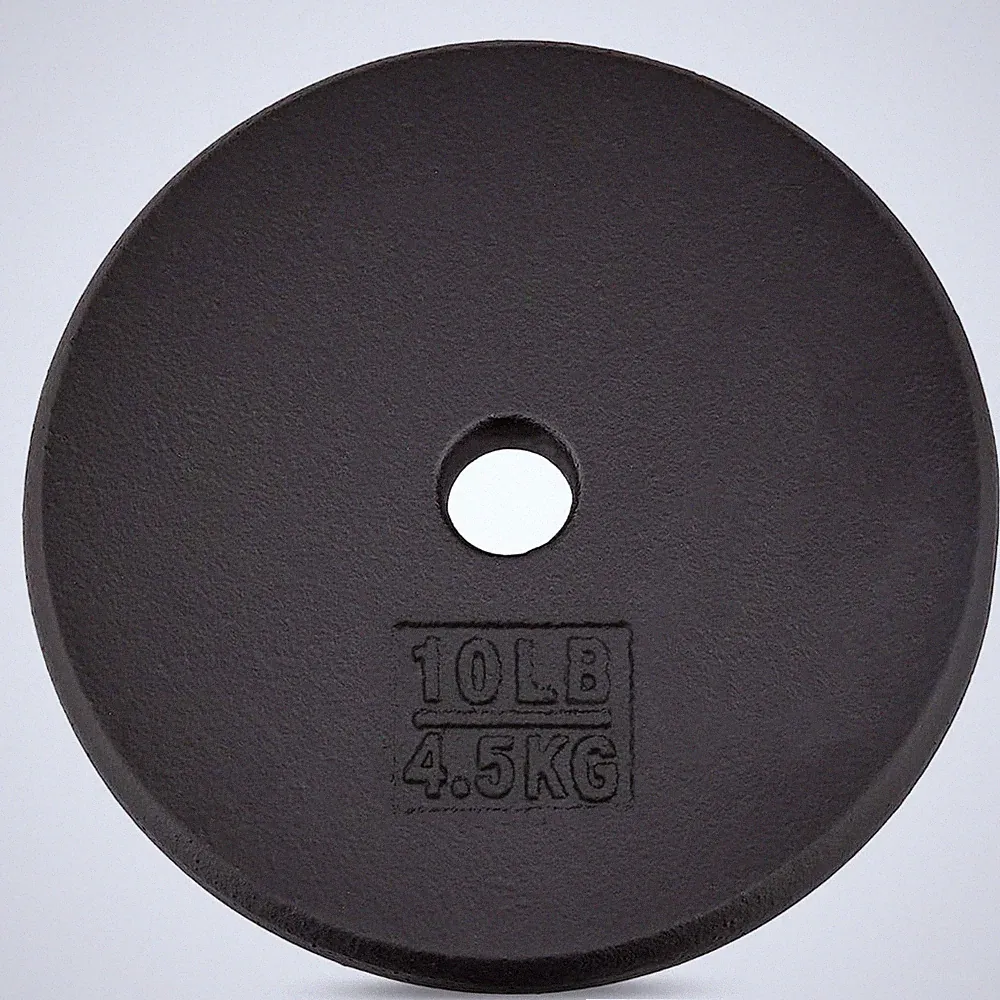 Weight Plates 10 lb Single 1 inch Cast Iron Dumbbell Disc Yes4All