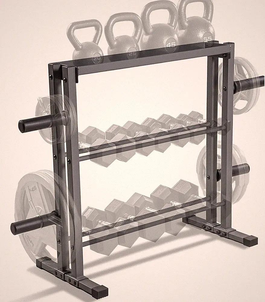 Weight Storage Organizer Racks for Dumbbells, Kettlebells, Weight Plates