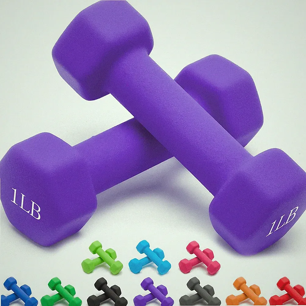 Weights Dumbbells 10 Colors Options Compatible with Set of 2 Neoprene Dumbbel...