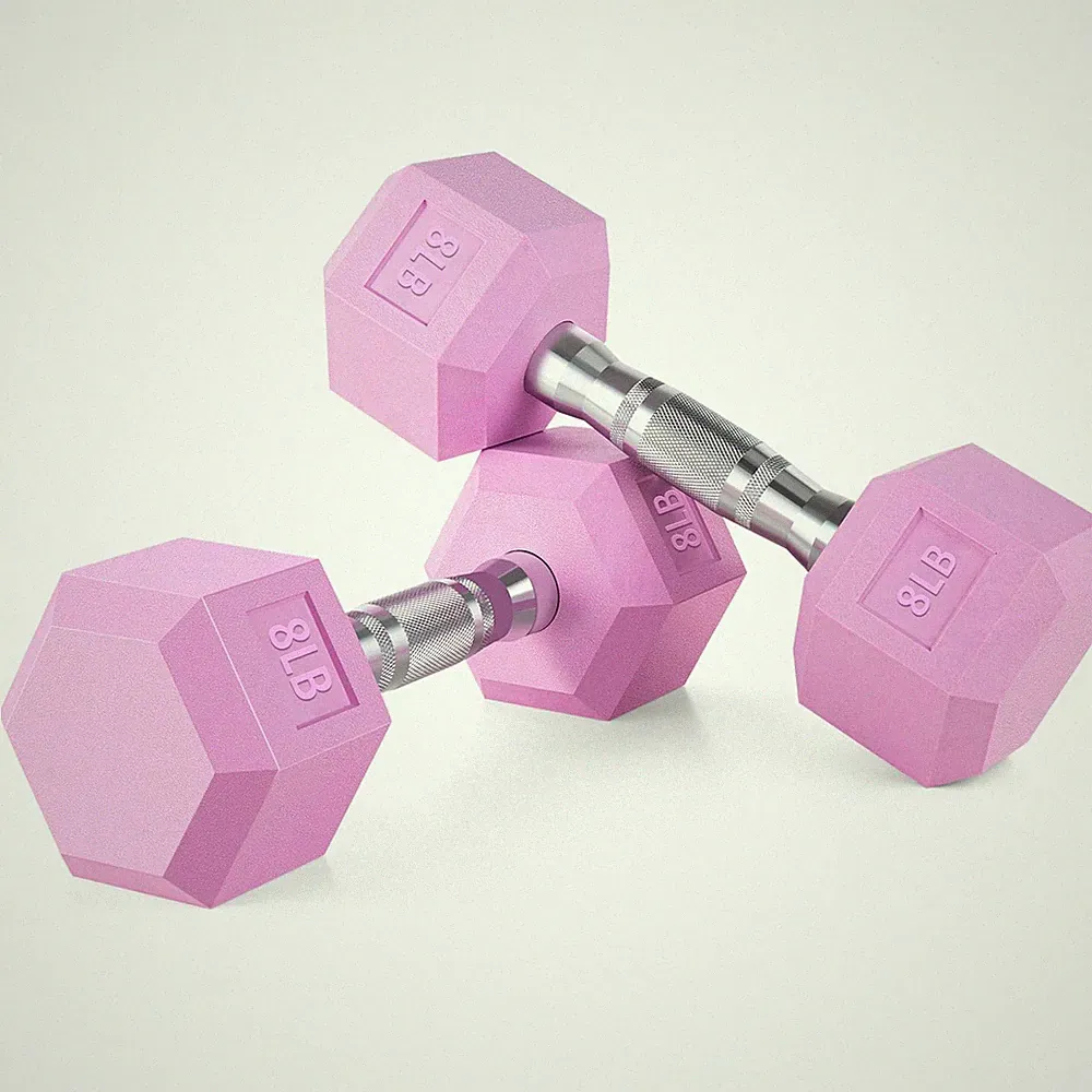 Weights Dumbbells Pink Colors Compatible with Set of 2 Neoprene/Rubber Dumbbe...