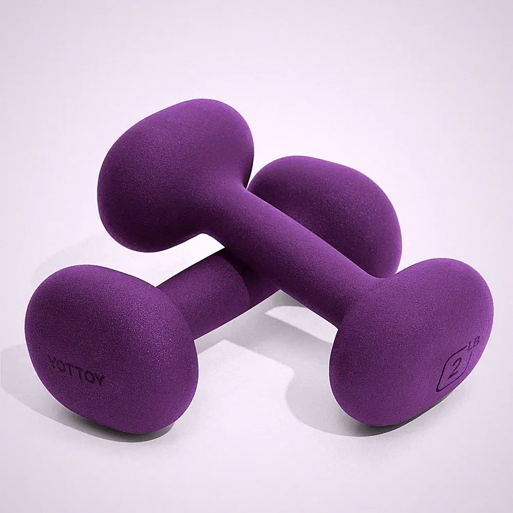 Weights Dumbbells Set for Women,2 Pound Dumbbells Set of 2, Non-Slip Hand Wei...