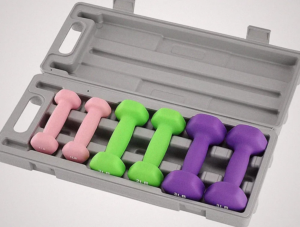 Dumbbell Weight Set for Women,Hex Neoprene Coated Dumbbell Sets Hand Weight Set