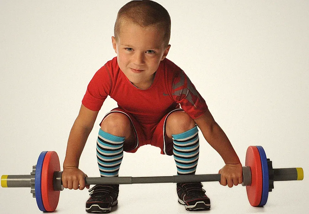 WOD Toys® Barbell Mini - Adjustable Kids Barbell Toy Weight Set for Kid Fitn...