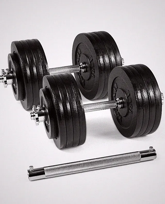 Yes4All 190 lb Total Adjustable Dumbbell Weight Set with Connector - NOT 200 LB.