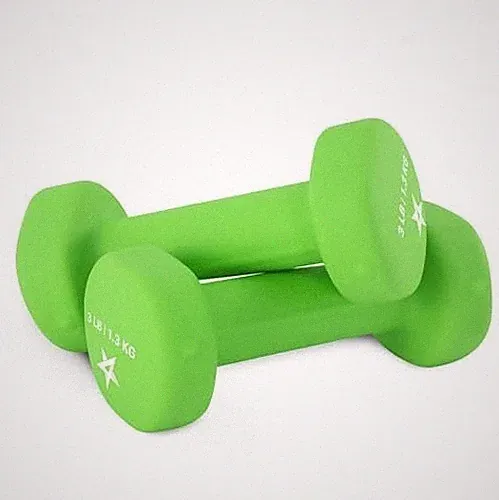 Yes4All 3 lbs Dumbbells Neoprene with Non Slip Grip – Great for Total Body...
