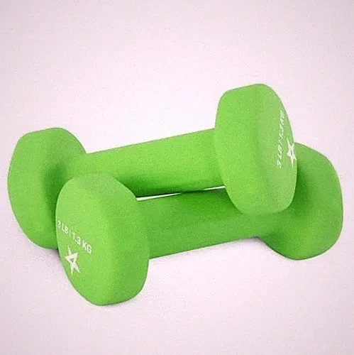 Yes4All 3 lbs Dumbbells Neoprene with Non Slip Grip – Great for Total Body...