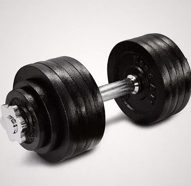 Yes4All 52.5 Lb Adjustable Dumbbell Weights Cast Iron Chrome Handle SINGLE ONLY