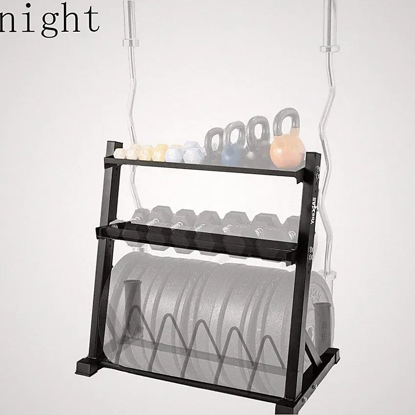 Yes4All 6 Pegs & 4 Barbell Storage Racks Load Up to 1190 LBS - Wall Mounted ▪1