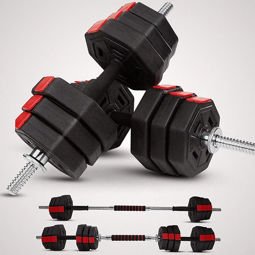 Yes4All Adjustable Dumbbell Set with Connector, Hexagon Plates, and Lock Collars