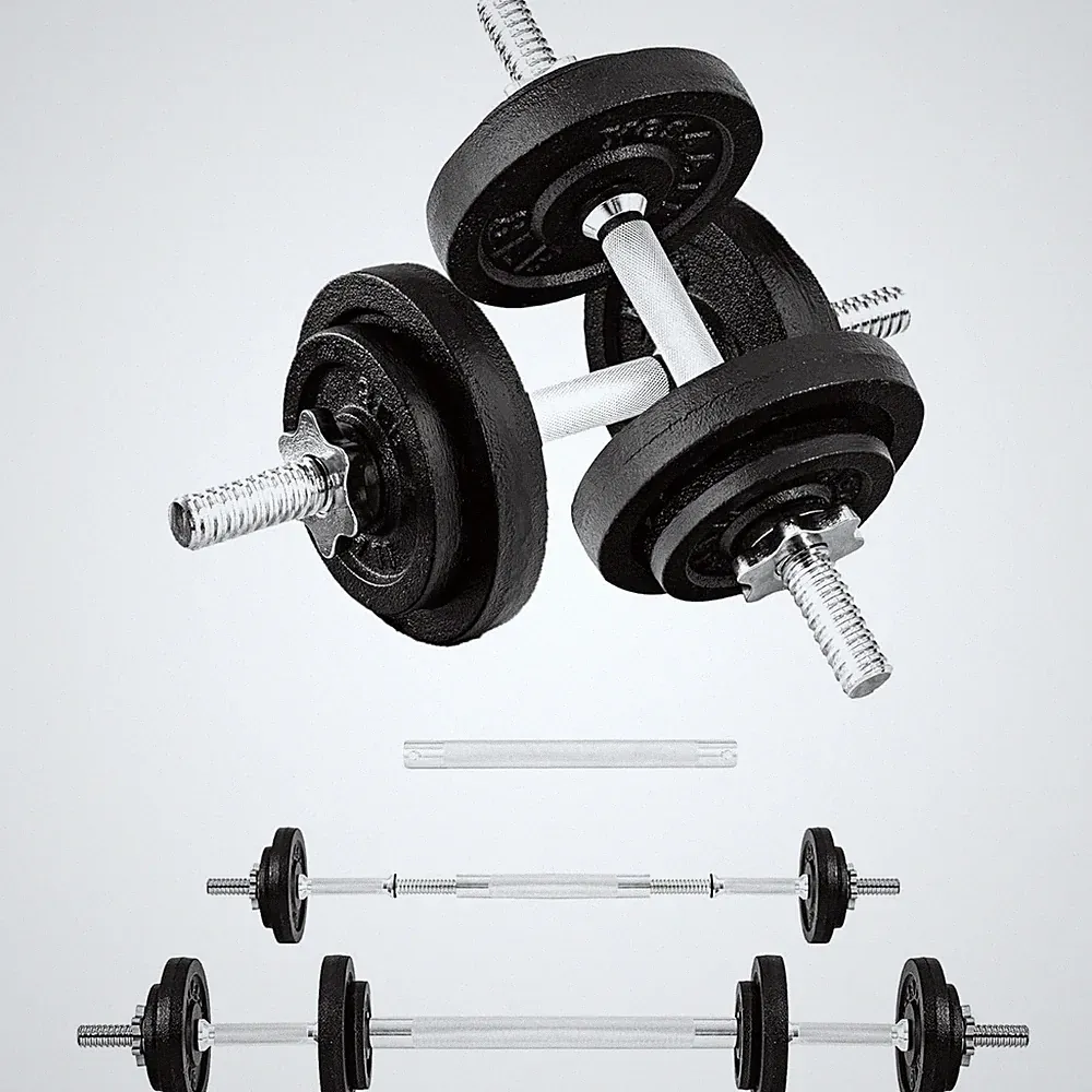 Yes4All Adjustable Dumbbell Set with Connectors, Weight Plates and Lock Collars