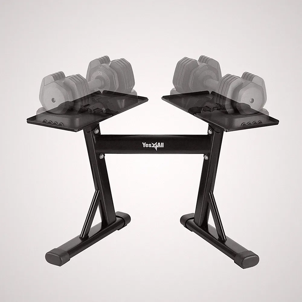 Yes4All Adjustable Dumbbell Stand 160lb Capacity Spotter Rack