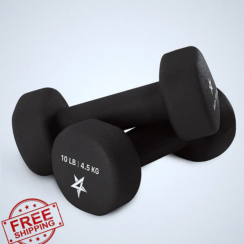 Yes4All Dumbbell Black 10 lbs Pair