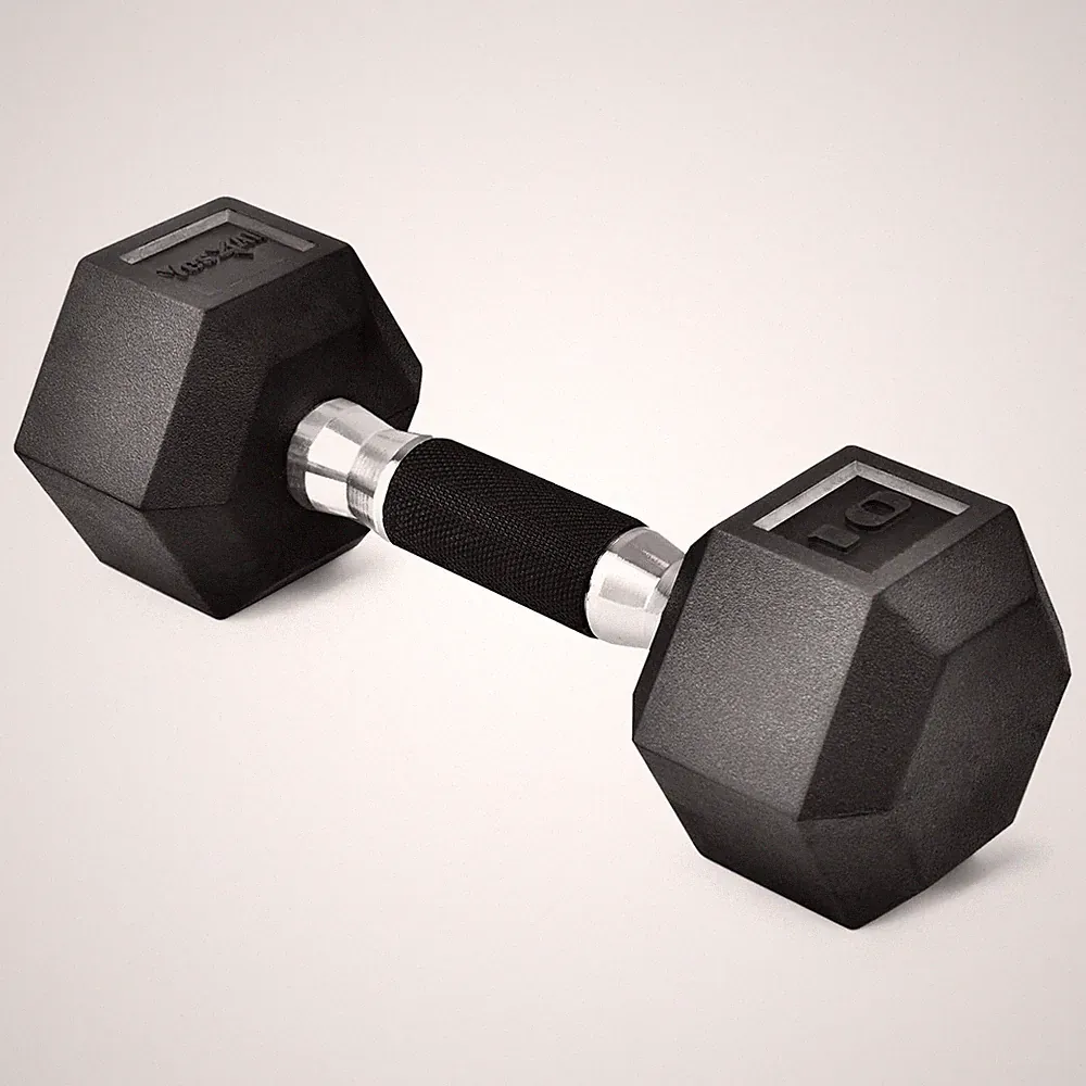 Yes4All Hex Dumbbell Rubber Grip - Premium heavy weight 10lbs, B. 10 Pounds