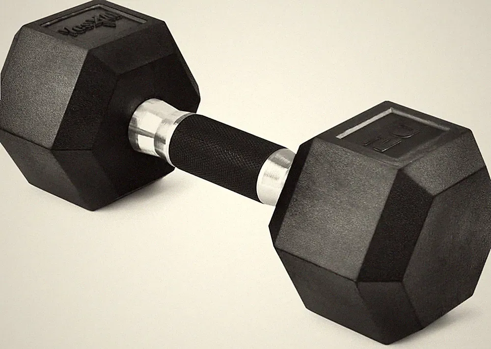 Yes4All Hex Dumbbell Rubber Grip - Premium heavy weight Dumbbell - 20lbs