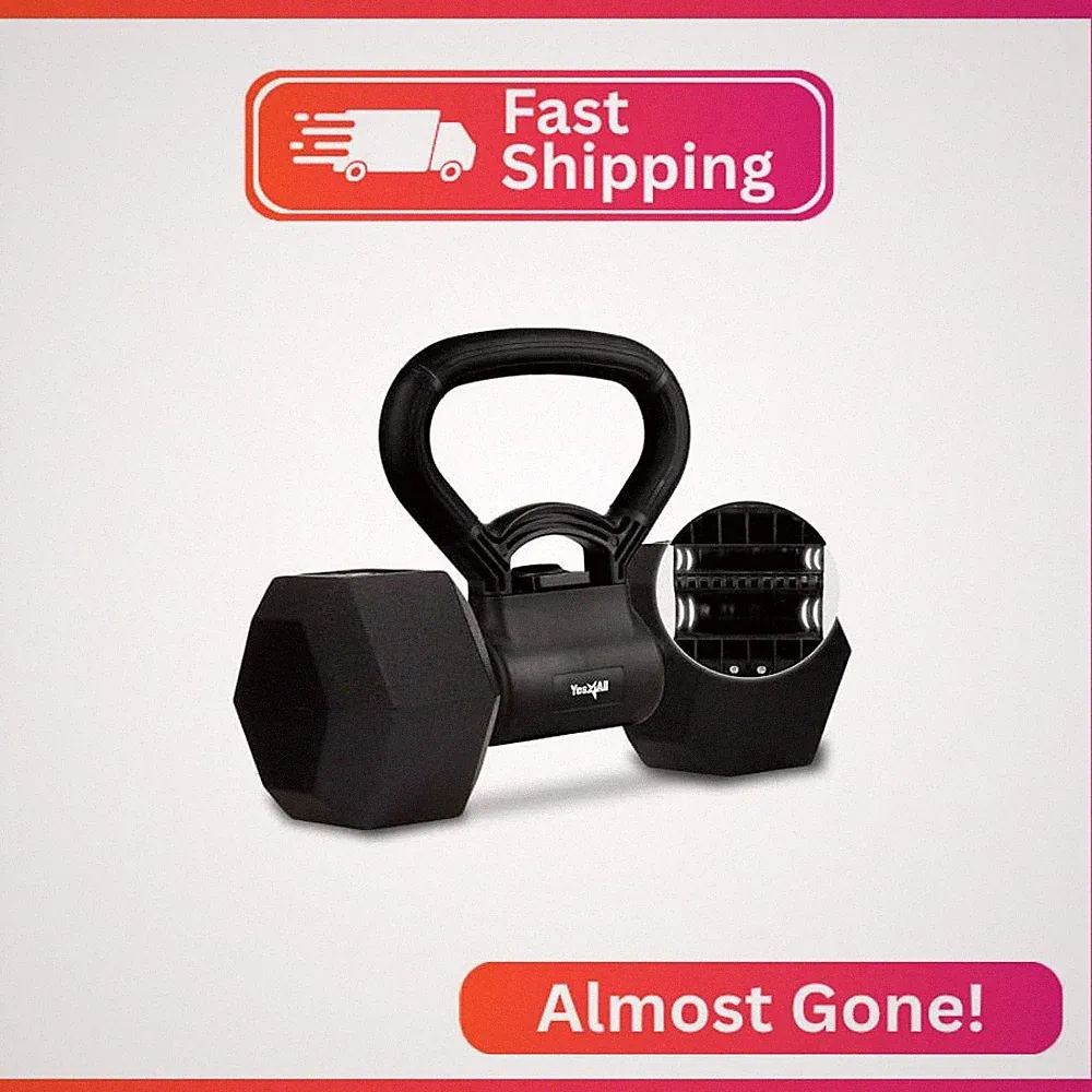Yes4All Kettle grip, Kettlebells Dumbbell Grip Handle, Convert Dumbbells into Ke