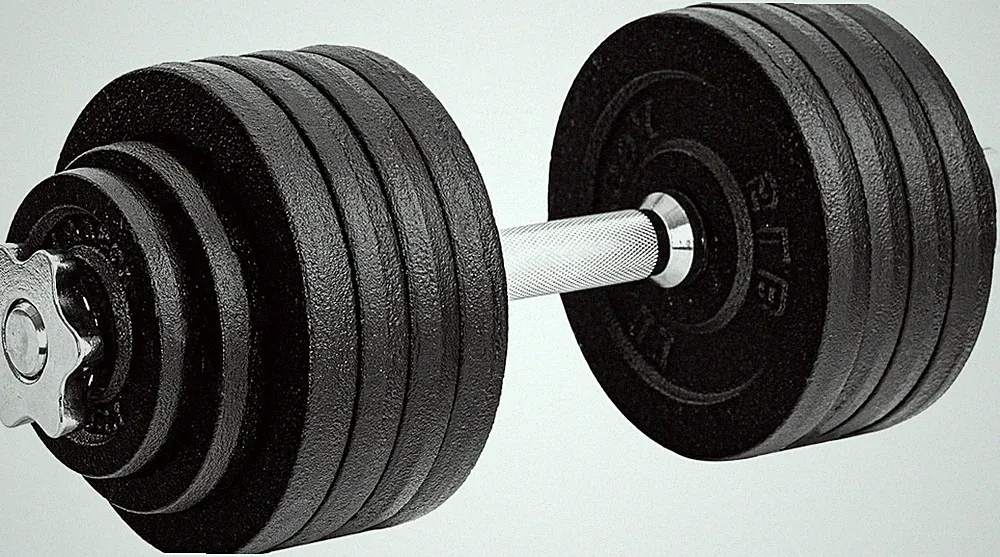 Yes4All Old School Adjustable Dumbbell Set with Weight Plates, Star Lock Collars