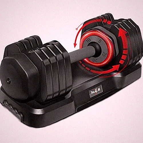 Yes4All One Second Multi Weight Adjustable Dumbbells Set of 2 for Different Work