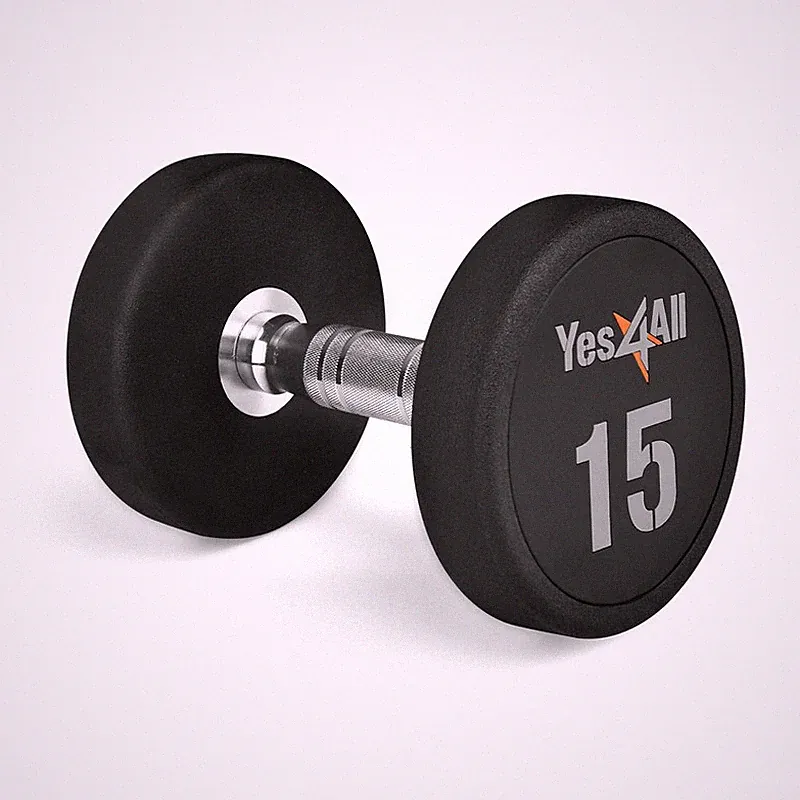 Yes4All Premium Urethane Dumbbell - 15 Pounds Aygz
