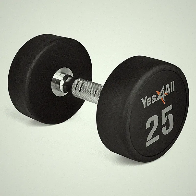 Yes4All Premium Urethane Dumbbell - 25 Pounds X6Wd