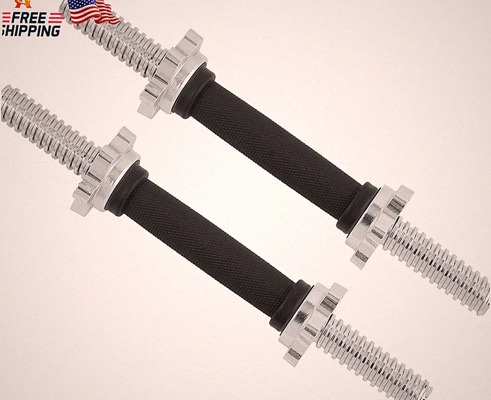 Yes4All Threaded Dumbbell Handles, Build Your Own Secure 14/16/18/24 Inch Dumbbe