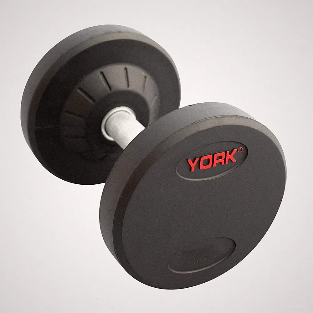 York Barbell Pro Style Dumbbell Sets – 30mm Knurled Chrome Handles 100LBs Single