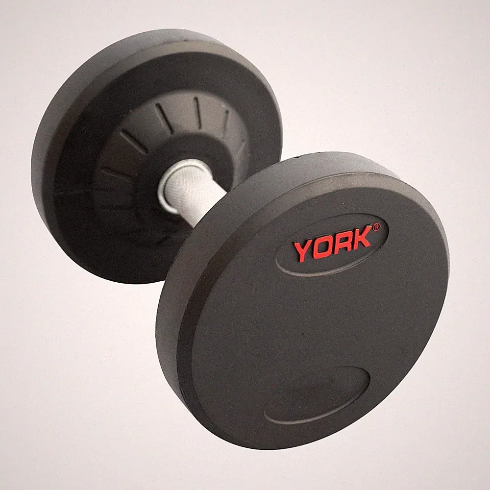 York Barbell Pro Style Dumbbell Sets – 30mm Knurled Chrome Handles, 50LBs 1 Pair