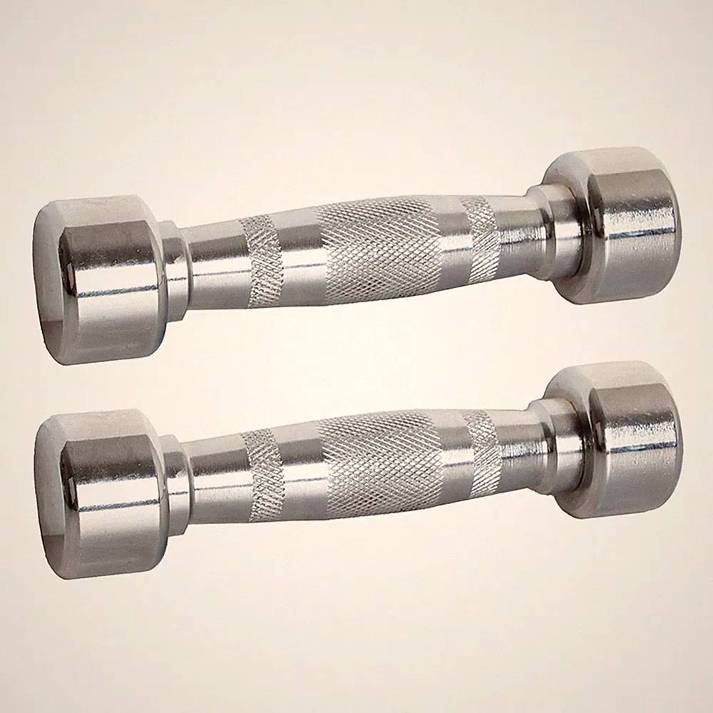 York Barbell Professional Chrome Dumbbell with Ergo Grip, Heavy, 2.5 LB Pak 2