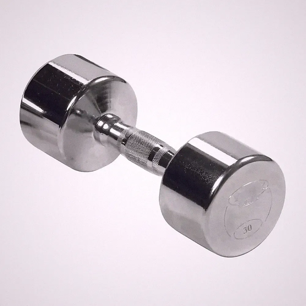 York Barbell Professional Chrome Dumbbell with Ergo Grip, Heavy-Duty 30 lb Pak 1