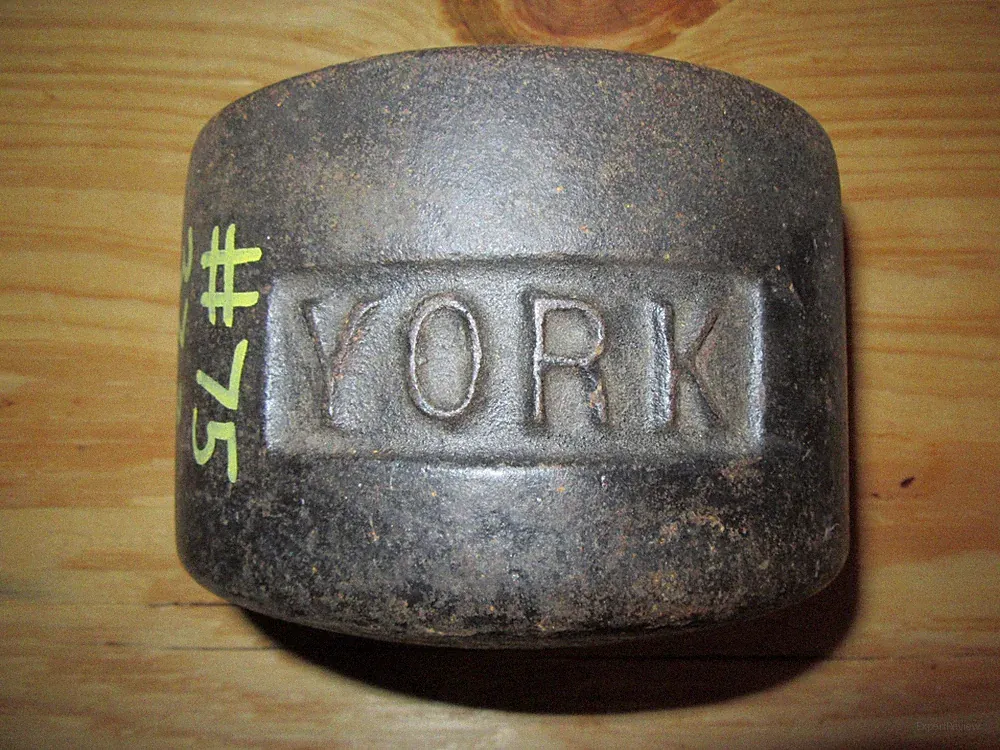 YORK Roundhead Half 75 Pound Blob Grip YORK Side 2nd Generation