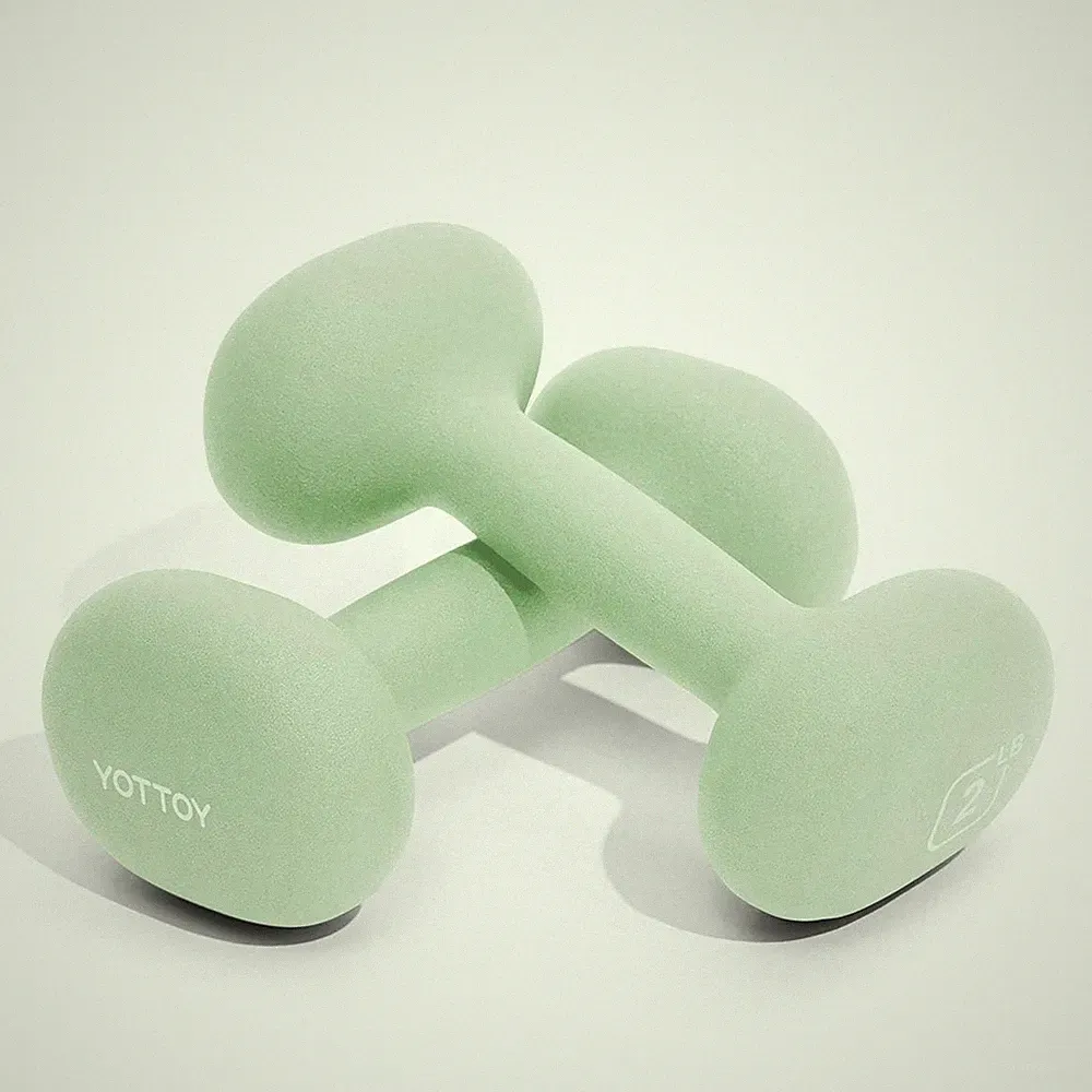 YOTTOY Dumbbell Set of 2,2-15 Pound Hand Weights for Women, Non-Slip Hand Wei...