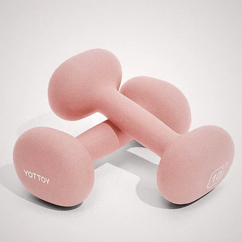 Yottoy Dumbbell Set Of 22-15 Pound Hand Weights For Women Non-Slip Hand Weights