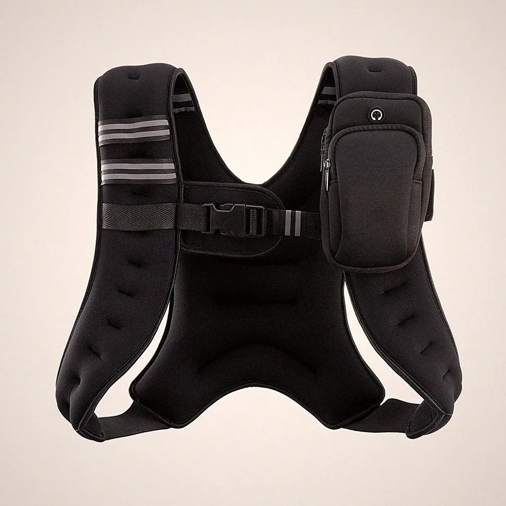 ZELUS Weighted Vest 6lb/8lb/12lb/16lb/20lb/25lb/30lb Weight Vest with Reflect...