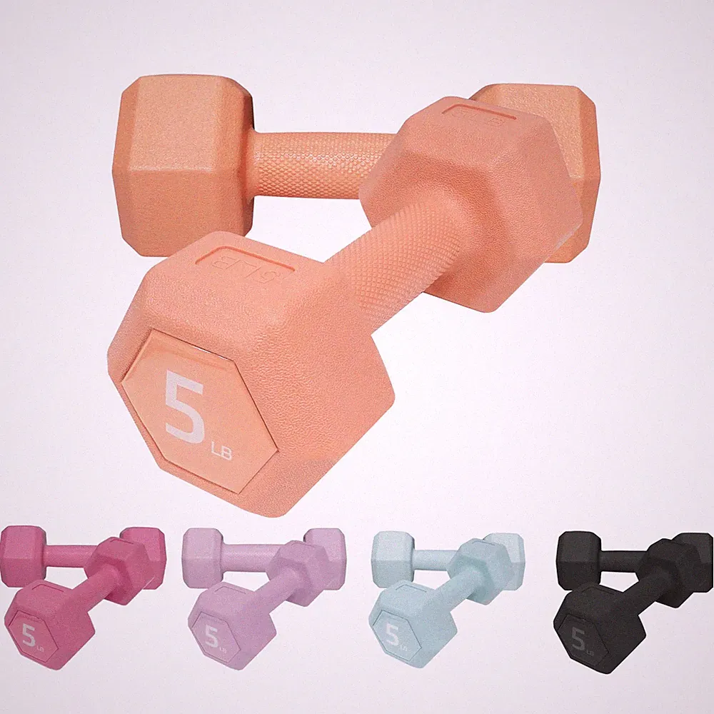 ZTTENLLY Dumbbell Hand Weight Sets 5/10/15/20/25/36lbs - 5 Colors Options - E...